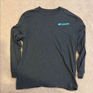 Costa Gray Long Sleeve Tee Classic Design